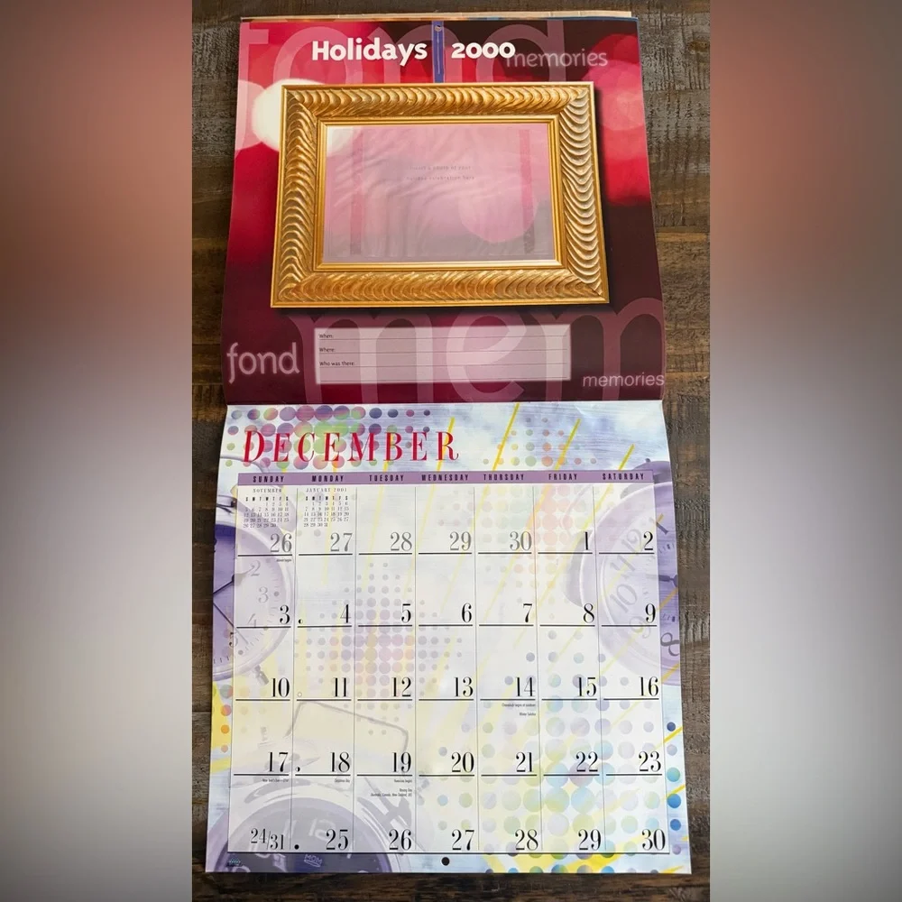 Vintage 2020 Millennium Scrapbook Calendar